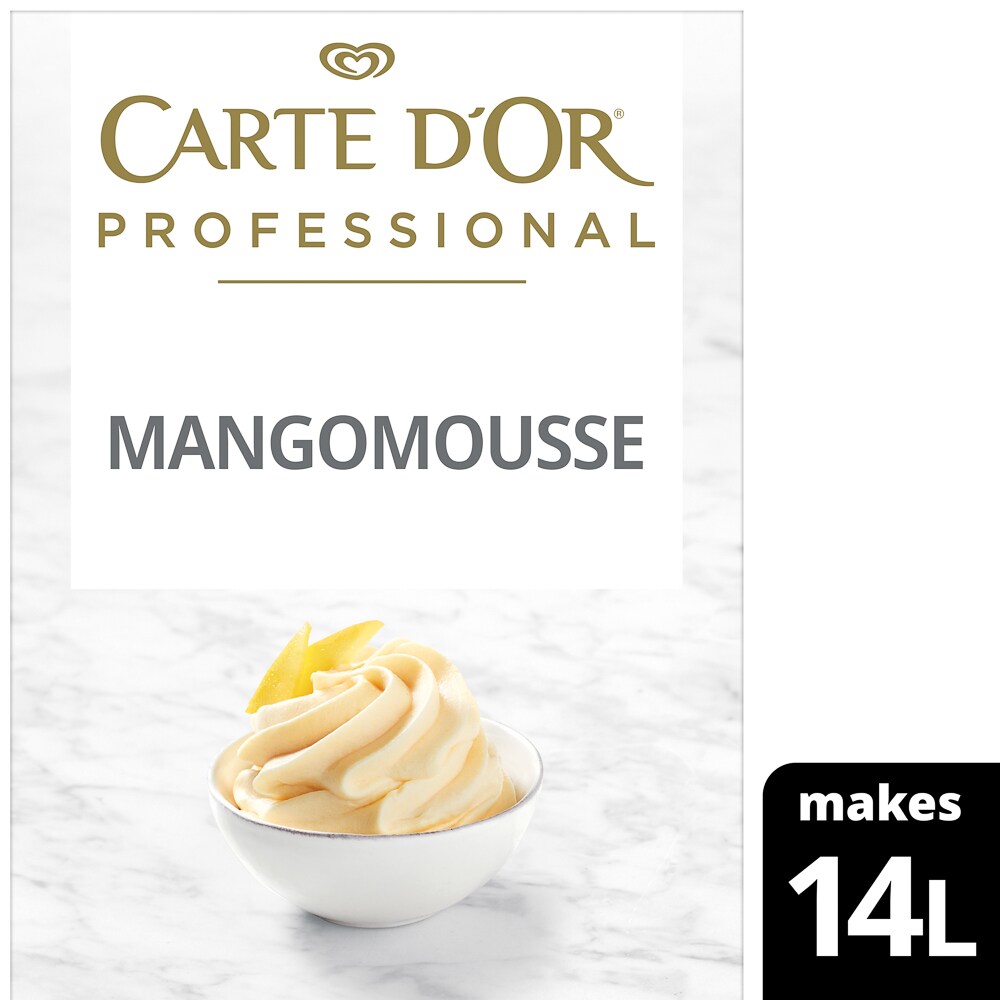 CARTE D'OR Mangomousse 1 x 1,52 kg - CARTE D’OR Mangomousse för fräsch smak, smidig prepp och generös volym!